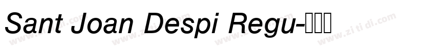 Sant Joan Despi Regu字体转换